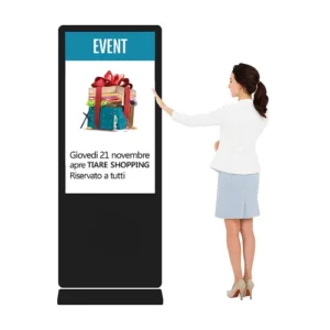 T-Type 55" Touch Digital Standee – Interactive & Impactful Display