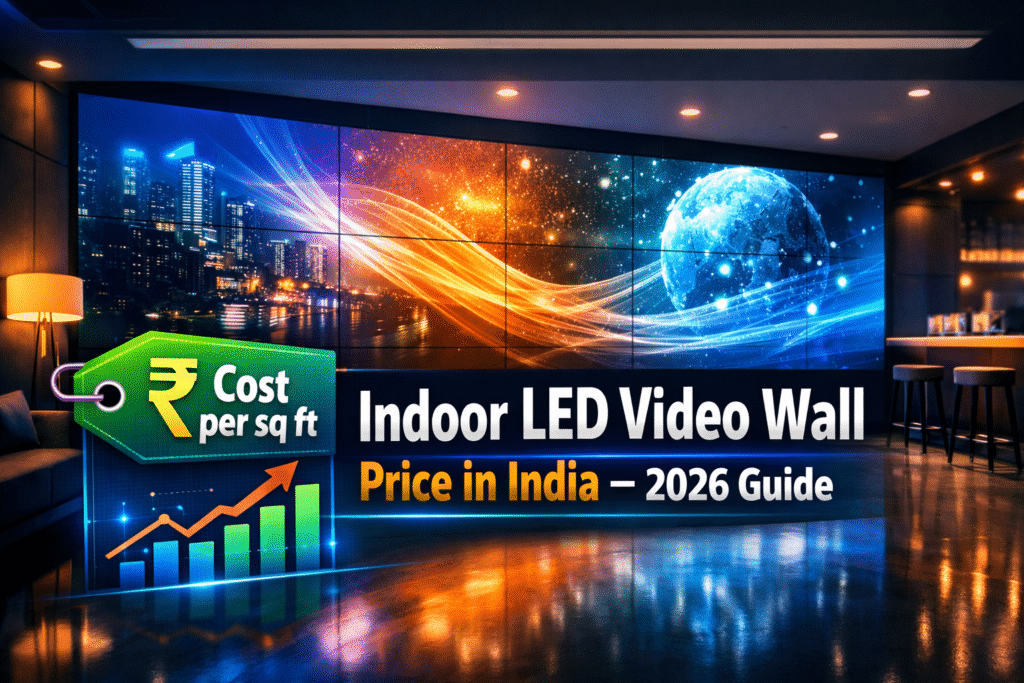 Indoor LED Video Wall Price in India (2026 Guide with Latest Cost per Sq Ft)