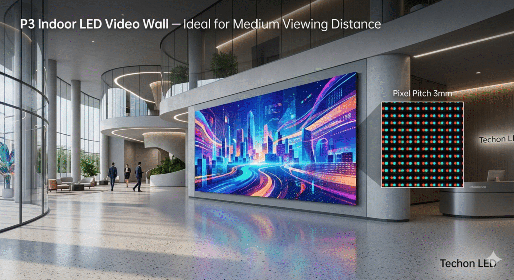 P2 vs P3 Indoor LED Video Wall – Which Pixel Pitch is Best for You?
