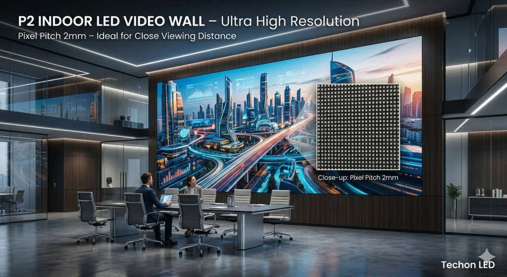 P2 vs P3 Indoor LED Video Wall – Which Pixel Pitch is Best for You?
